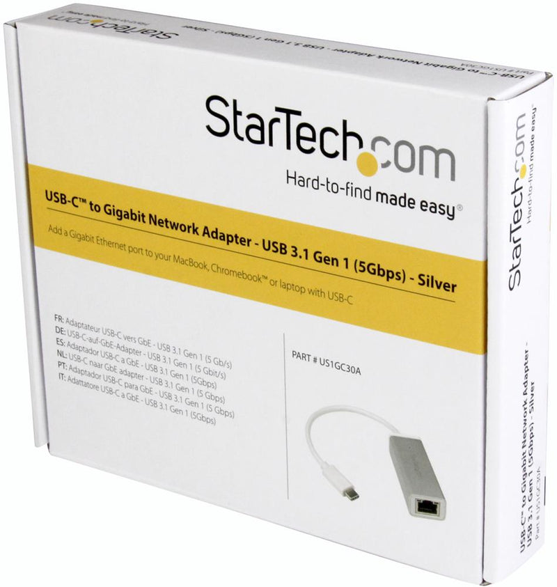 Startech US1GC30A Adapter 10/100/1000 Mbps USB-C to RJ45 5 Gbps
