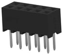TE Connectivity 1-2314820-0 PCB Receptacle Board-to-Board 2 mm Rows 10 Contacts Through Hole Mount Ampmodu Series