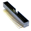 Multicomp PRO MP008648 Pin Header Wire-to-Board 2 mm Rows 34 Contacts Through Hole Right Angle MCP 2MM RA