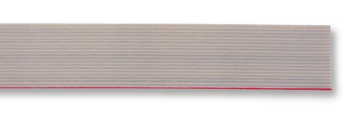 3M HF365/10 Ribbon Cable, LSZH Round Conductor Flat, Per M, Grey, 10 Core, 28 AWG