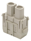Multicomp PRO MP009490 Heavy Duty Connector MP-HM Inserts Module 2 Contacts Receptacle Screw Socket