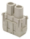 Multicomp PRO MP009490 Heavy Duty Connector MP-HM Inserts Module 2 Contacts Receptacle Screw Socket