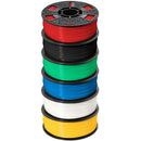 Afinia Premium Plus 1.75mm ABS Filament 6-Pack (6 x 2.2 lb, Black / Blue / Green / Red / White / Yellow)