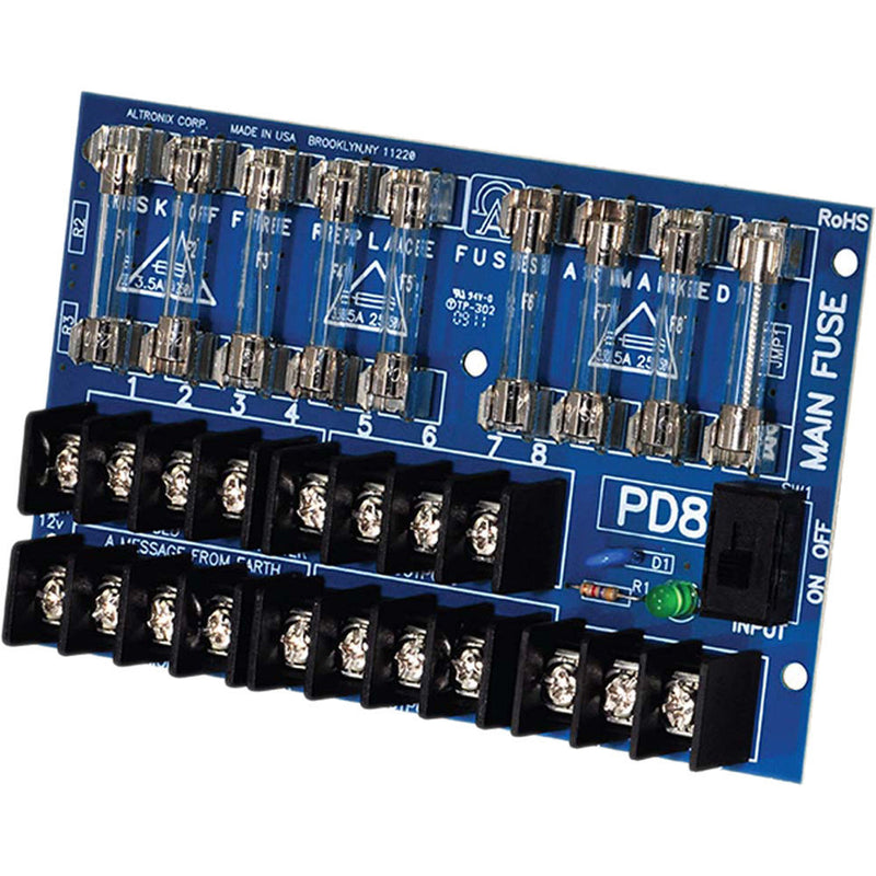 ALTRONIX Power Distribution Module AC/DC Input to 8 Fused Outputs