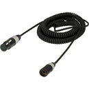 Ambient Recording Coiled Microphone Cable Stereo XLR5F to XLR5M (50 to 200cm),