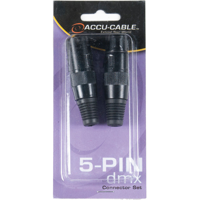 American DJ 5-Pin XLR Male and Female Connectors Set