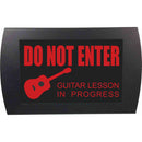 American Recorder DO NOT ENTER GUITAR LESSON IN PROGRESS Indicator Sign with LEDs (Red)