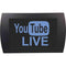 American Recorder YouTube LIVE Indicator Sign with LEDs (Blue)