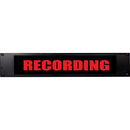 American Recorder RECORDING Sign with LEDs (2 RU, English, Red)