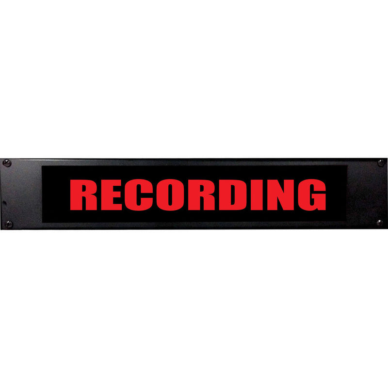 American Recorder RECORDING Sign with LEDs (2 RU, English, Red)