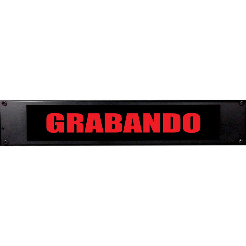 American Recorder GRABANDO Sign with LEDs (2 RU, Spanish, Red)