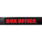 American Recorder BOX OFFICE Sign with LEDs (2 RU, Red)