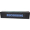 American Recorder RECORDING Rackmount Indicator Sign with LEDs and Black Enclosure (2 RU, Blue)