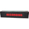 American Recorder RECORDING Rackmount Indicator Sign with LEDs and Black Enclosure (2 RU, Red)