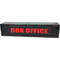 American Recorder BOX OFFICE Rackmount Indicator Sign with LEDs and Black Enclosure (2 RU, Red)