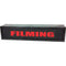 American Recorder FILMING Rackmount Indicator Sign with LEDs and Black Enclosure (2 RU, Red)