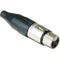 Amphenol AC Series XLR Female Cable Connector with Standard Metal Shell (Satin Nickel)