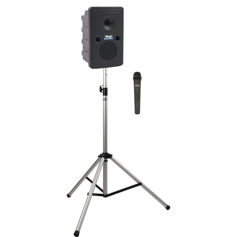 Anchor Audio GG-BP1-H Go Getter Portable Sound System Basic Package 1 with One Wireless Handheld Microphone and Speaker Stand (1.9 GHz)
