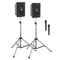 Anchor Audio GG-DP2-AIR-HH Go Getter Portable Sound System Deluxe AIR Package 2 with Two Wireless Handheld Microphones and Wireless Companion Speaker & Speaker Stands (1.9 GHz)