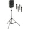 Anchor Audio LIB-BP4-HHHH Liberty Basic Package 4 Portable Bluetooth PA System with AIR Transmitter, Four Handheld Wireless Microphone Transmitters, and Speaker Stand (1.9 GHz)