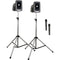 Anchor Audio MEGA-DP2-AIR-HH MegaVox 2 Deluxe AIR Package with Wireless Companion Speaker, 2 Stands & 2 Wireless Handheld Mics
