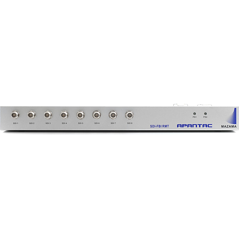 Apantac 19" Rackmount Chassis for Up to 8 SDI-FIB-TX/RX Extenders with Two Hot Swappable Power Supplies