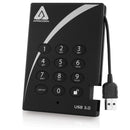 Apricorn 8TB Solid State Drive Aegis Padlock USB 3.0 256-Bit AES XTS Hardware Encrypted Portable Drive
