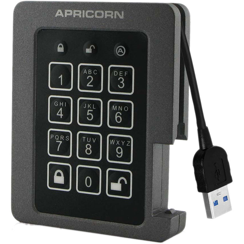Apricorn Aegis 480GB Padlock USB 3.0 Solid State Drive