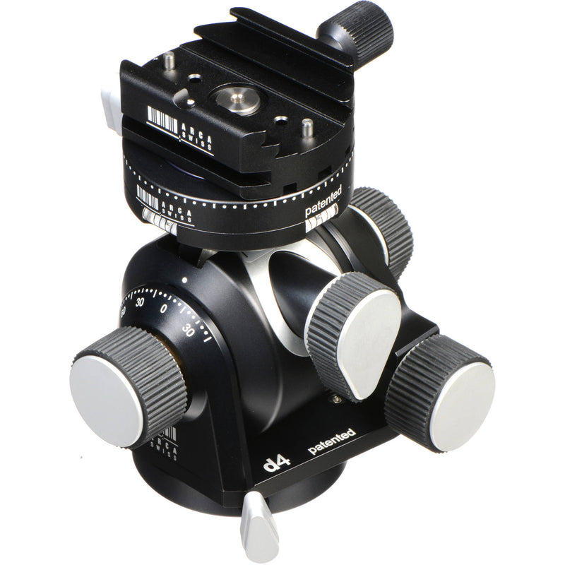 Arca-Swiss d4 Tripod Head with a Classic Knob Quick Release (Geared)