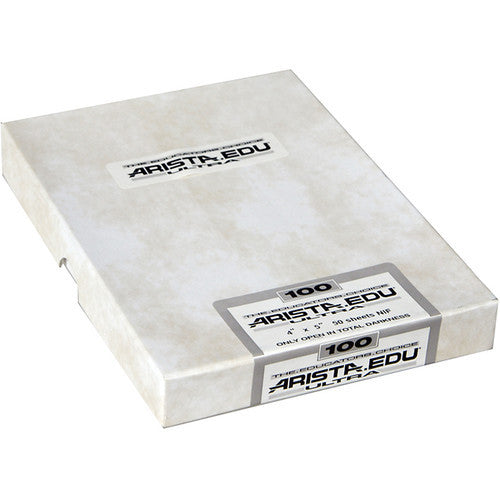 Arista EDU Ultra 100 Black and White Negative Film (4 x 5", 50 Sheets)