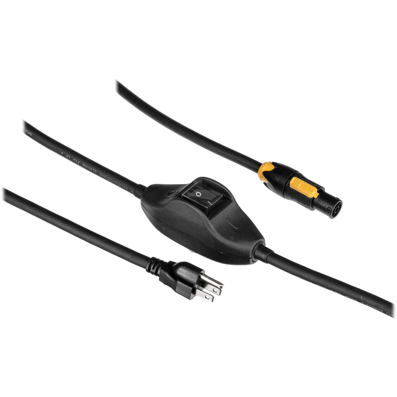 Arri Power Cord with Switch for L Series Fresnels (23')