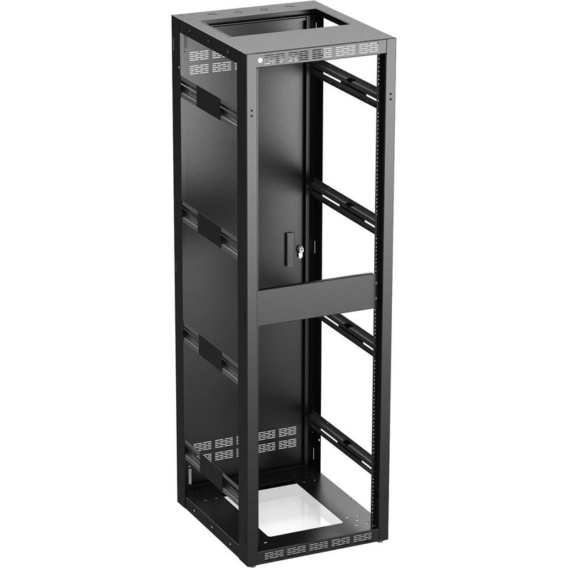 Atlas Sound 540-25 Stand Alone or Gangable Rack with Perforated Rear Door, 25" Depth (40 RU)