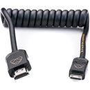 Atomos AtomFLEX HDMI (Type-A) Male to Mini-HDMI (Type-C) Male Coiled Cable (12 to 24")