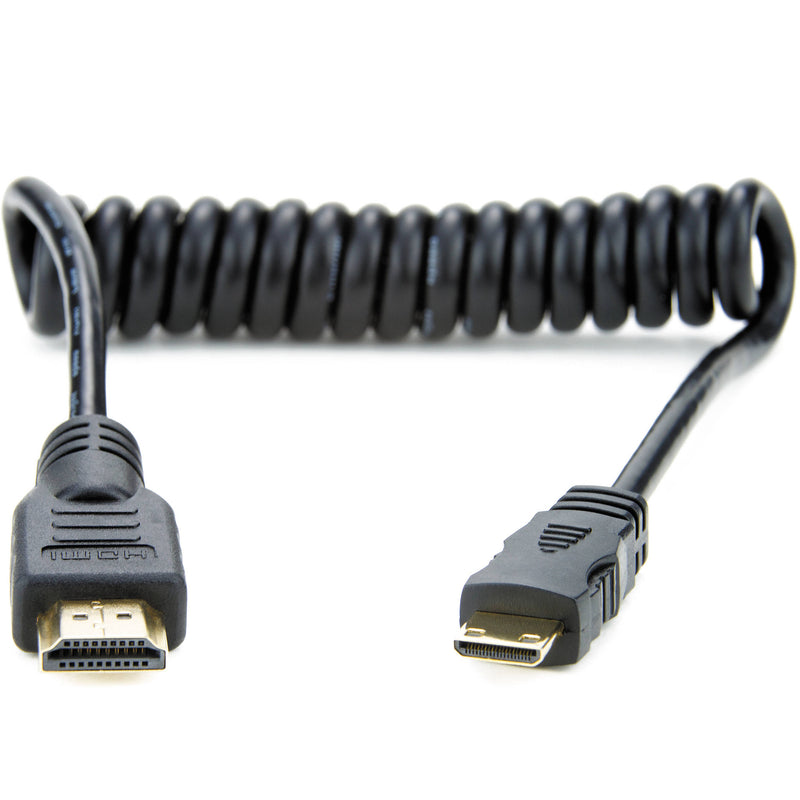 Atomos Full to Mini HDMI Coiled Cable (11.8 to 17.7")