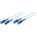 Avenview 50/125�m Fiber Optic Multimode Duplex SC to SC 10Gb OM3 Cable (330', Aqua)