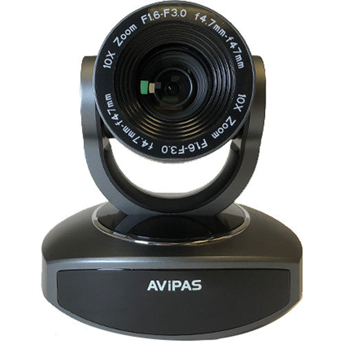 AViPAS 10X Full-HD 3G-SDI PTZ Camera With IP Live Streaming And PoE Supported (Gray)