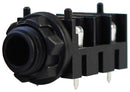 IO Audio Technologies IO-TJ4HF TJ Series 4 PIN 1/4" Jack Horizontal PCB Mount FULL-THREADED Nose 52AK3763 New