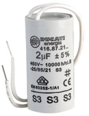 Ducati 4.16.87.21.06 Film Capacitor 2 &micro;F 4.16.87 Series 450 VAC Wire Leaded &plusmn; 5%