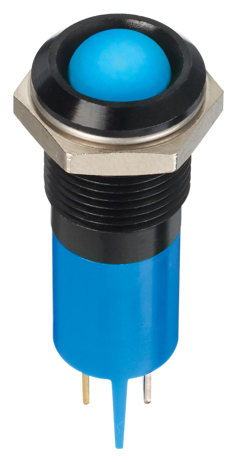 Apem Q14P1BXXSB242E LED Panel Mount Indicator Blue 24 VDC 14 mm 20 mA 2.5 cd IP67