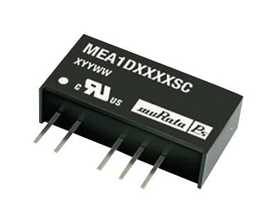 Murata Power Solutions MEA1D0512SC MEA1D0512SC Isolated Through Hole DC/DC Converter 1kV Isolation ITE 1:1 1 W 2 Output 12 V 42 mA