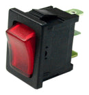 Multicomp PRO MP004578 Rocker Switch Spst 16 A 125VAC Red Panel Mount On-Off Quick Connect 13 mm x 19.8