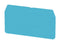 Weidmuller 1632100000 END and Seperation Plate Wemid Blue