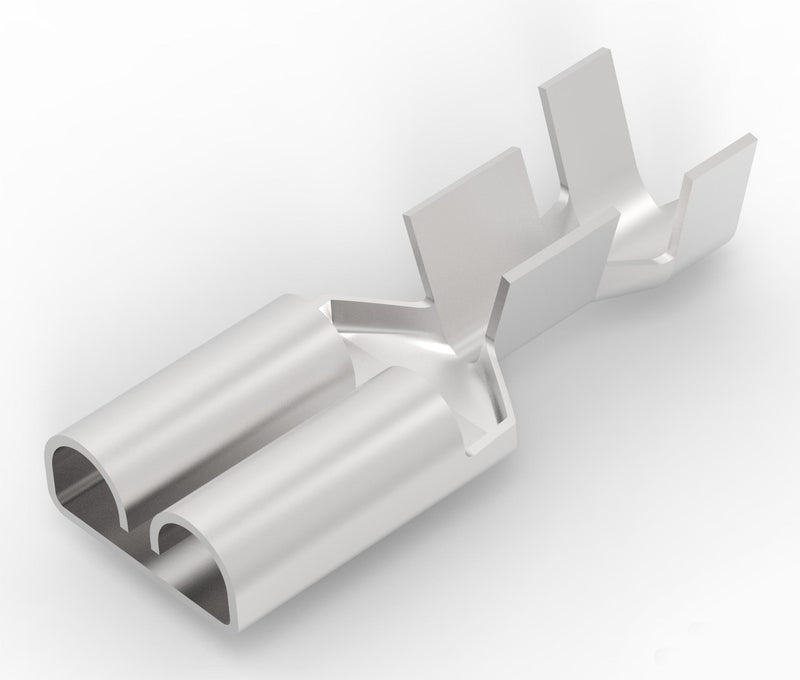 AMP - TE Connectivity 6-160449-3 Quick Disconnect Terminal Female 6.35mm x 0.81mm 0.25" 0.032" 17 AWG