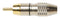 Pomona 6881 RCA (Phono) Audio / Video Connector 1 Contacts Plug Gold Plated Zinc Body
