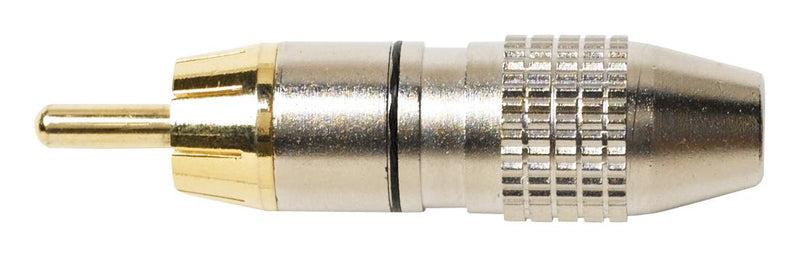 Pomona 6881 RCA (Phono) Audio / Video Connector 1 Contacts Plug Gold Plated Zinc Body