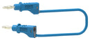 Tenma 72-13764 Test Lead 4mm Stackable Banana Plug 70 VDC 20 A Blue 250 mm