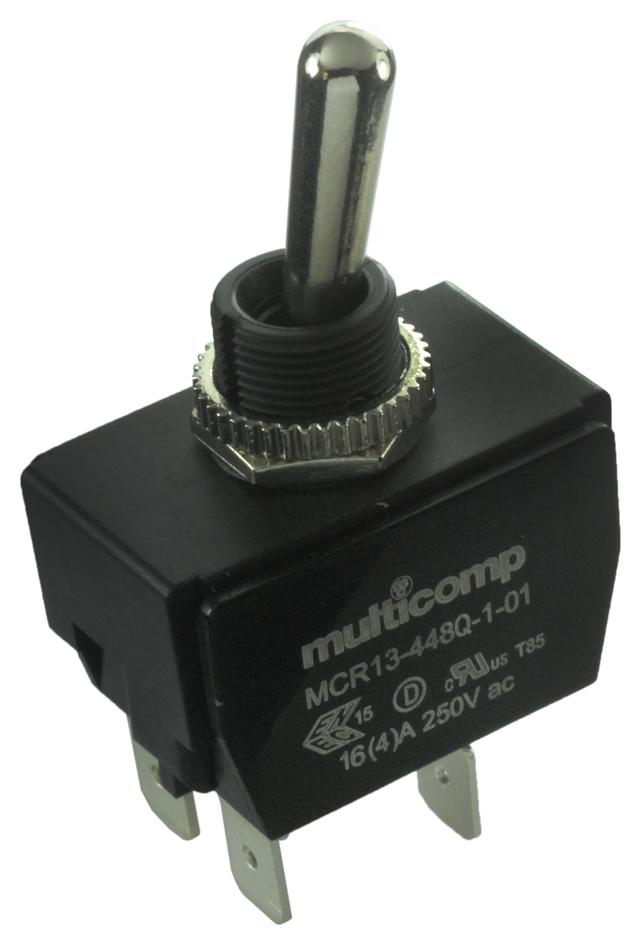 Multicomp PRO MCR13-448Q-1-01 MCR13-448Q-1-01 Switch Toggle Dpst 16A 250VAC