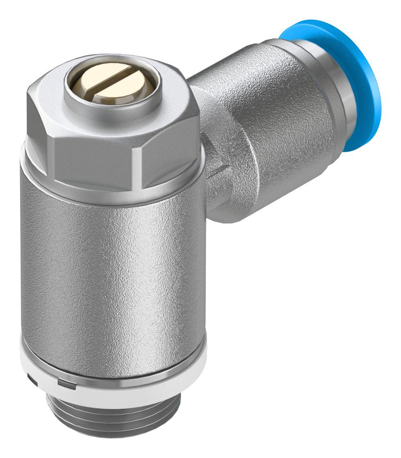 Festo GRLA-1/4-QS-8-D 1-WAY Flow Ctrl Valve QS-8-G1/4 10BAR