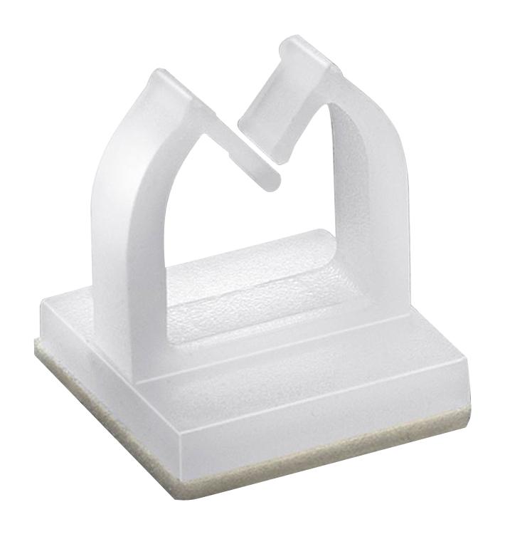 Wurth Elektronik 522220000 Fastener Adhesive Backed Cable Clip Nylon 6.6 (Polyamide 6.6) Natural 12.7 mm New