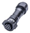 AMPHENOL LTW BD-08BFFA-QL8MP0 Circular Connector, IP68, X-Lok B Size Series, Cable Mount Receptacle, 8 Contacts, Crimp Socket